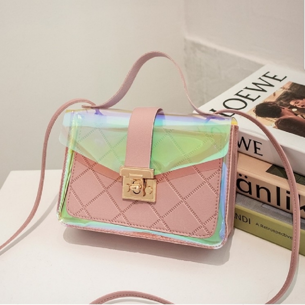 Pink multicolored Lightweight Purse - Picture 2 of 2